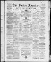 Buxton Advertiser Saturday 03 November 1883 Page 1