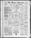 Buxton Advertiser Saturday 24 November 1883 Page 1