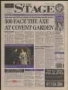 The Stage Thursday 08 February 1996 Page 1