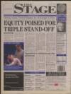 The Stage Thursday 27 April 2000 Page 1