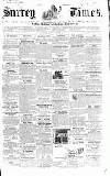 West Surrey Times Saturday 20 December 1856 Page 1