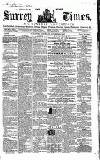 West Surrey Times Saturday 10 October 1857 Page 1