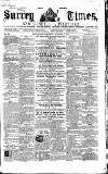 West Surrey Times Saturday 17 October 1857 Page 1