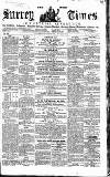 West Surrey Times Saturday 26 June 1858 Page 1