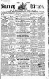West Surrey Times Saturday 21 August 1858 Page 1