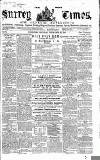 West Surrey Times Saturday 25 September 1858 Page 1