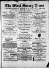 West Surrey Times Saturday 13 January 1877 Page 1