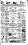 West Surrey Times Saturday 29 July 1882 Page 1