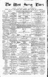 West Surrey Times Saturday 03 February 1883 Page 1