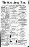 West Surrey Times Saturday 26 January 1884 Page 1
