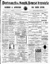 Dartmouth & South Hams chronicle Friday 13 January 1905 Page 1