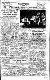 Warwick and Warwickshire Advertiser Friday 18 September 1953 Page 1