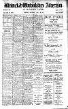 Warwick and Warwickshire Advertiser Saturday 20 March 1920 Page 1