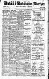 Warwick and Warwickshire Advertiser Saturday 10 September 1921 Page 1