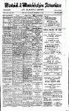 Warwick and Warwickshire Advertiser Saturday 31 December 1921 Page 1