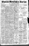 Warwick and Warwickshire Advertiser Saturday 13 October 1923 Page 1