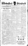 Waterford Standard Saturday 03 August 1929 Page 1