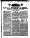 Naval & Military Gazette and Weekly Chronicle of the United Service Saturday 14 June 1834 Page 1