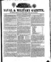 Naval & Military Gazette and Weekly Chronicle of the United Service Saturday 08 November 1834 Page 1