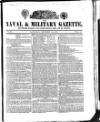 Naval & Military Gazette and Weekly Chronicle of the United Service Saturday 22 November 1834 Page 1