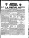 Naval & Military Gazette and Weekly Chronicle of the United Service Saturday 24 January 1835 Page 1