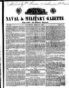 Naval & Military Gazette and Weekly Chronicle of the United Service Saturday 05 March 1836 Page 1