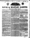 Naval & Military Gazette and Weekly Chronicle of the United Service Saturday 01 October 1836 Page 1