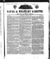 Naval & Military Gazette and Weekly Chronicle of the United Service Saturday 21 April 1838 Page 1