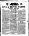 Naval & Military Gazette and Weekly Chronicle of the United Service Saturday 03 November 1838 Page 1
