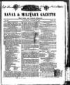 Naval & Military Gazette and Weekly Chronicle of the United Service Saturday 04 January 1840 Page 1