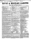 Naval & Military Gazette and Weekly Chronicle of the United Service Saturday 11 June 1842 Page 1
