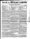 Naval & Military Gazette and Weekly Chronicle of the United Service Saturday 01 October 1842 Page 1