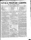 Naval & Military Gazette and Weekly Chronicle of the United Service Saturday 14 November 1846 Page 1