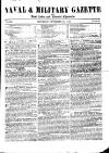 Naval & Military Gazette and Weekly Chronicle of the United Service Saturday 28 November 1846 Page 1