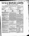Naval & Military Gazette and Weekly Chronicle of the United Service Saturday 03 March 1860 Page 1