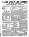 Naval & Military Gazette and Weekly Chronicle of the United Service Saturday 13 April 1861 Page 1
