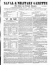 Naval & Military Gazette and Weekly Chronicle of the United Service Saturday 20 April 1861 Page 1