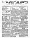 Naval & Military Gazette and Weekly Chronicle of the United Service Saturday 01 June 1861 Page 1