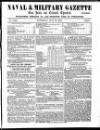 Naval & Military Gazette and Weekly Chronicle of the United Service Saturday 26 July 1862 Page 1