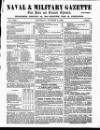 Naval & Military Gazette and Weekly Chronicle of the United Service Saturday 04 October 1862 Page 1