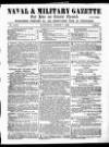 Naval & Military Gazette and Weekly Chronicle of the United Service Saturday 07 March 1863 Page 1