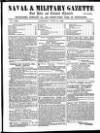 Naval & Military Gazette and Weekly Chronicle of the United Service Saturday 13 June 1863 Page 1
