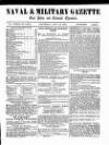 Naval & Military Gazette and Weekly Chronicle of the United Service Saturday 15 July 1865 Page 1
