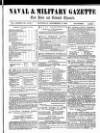 Naval & Military Gazette and Weekly Chronicle of the United Service Saturday 02 December 1865 Page 1