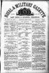 Naval & Military Gazette and Weekly Chronicle of the United Service Saturday 14 March 1868 Page 1
