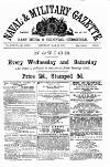 Naval & Military Gazette and Weekly Chronicle of the United Service Saturday 28 May 1870 Page 1