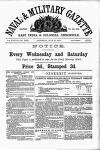 Naval & Military Gazette and Weekly Chronicle of the United Service Saturday 30 July 1870 Page 1