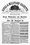 Naval & Military Gazette and Weekly Chronicle of the United Service