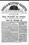 Naval & Military Gazette and Weekly Chronicle of the United Service