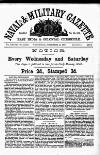 Naval & Military Gazette and Weekly Chronicle of the United Service Wednesday 21 September 1870 Page 1
